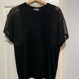 Black Zara W&B collection short sleeve